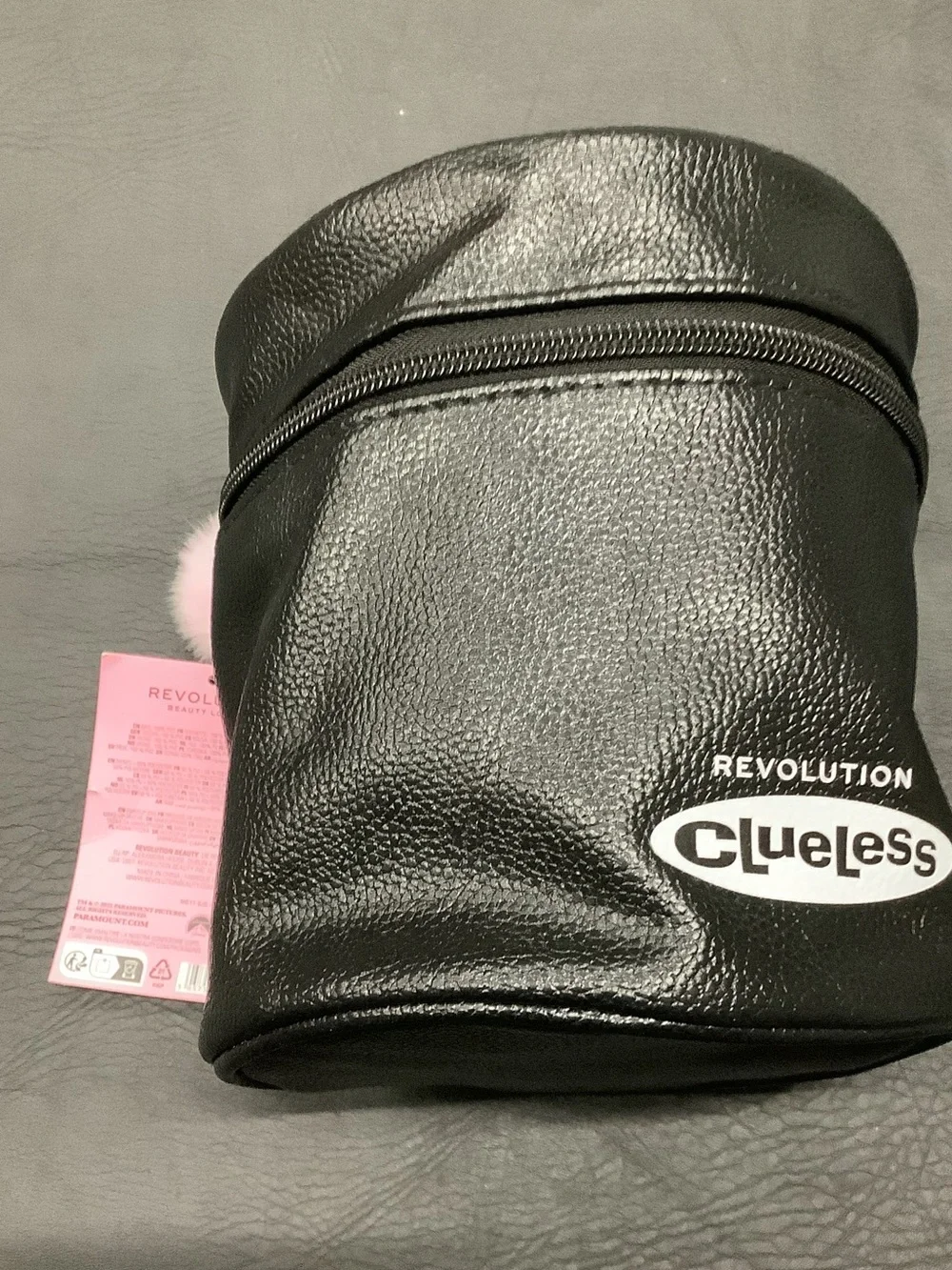 Revolution Black and White Clueless Cosmetic Case